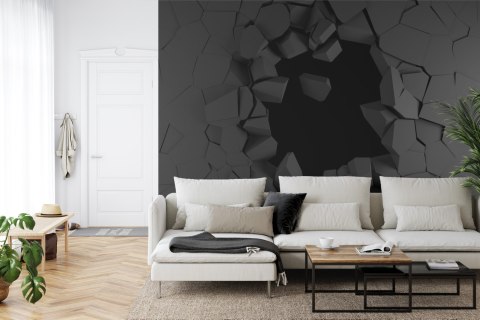 Fototapeta Dziura W Ścianie Efekt 3D