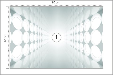 Fototapeta 3D Tunel - Szara