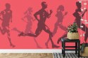 Fototapeta Abstrakcyjni Sportowcy Podczas Biegu