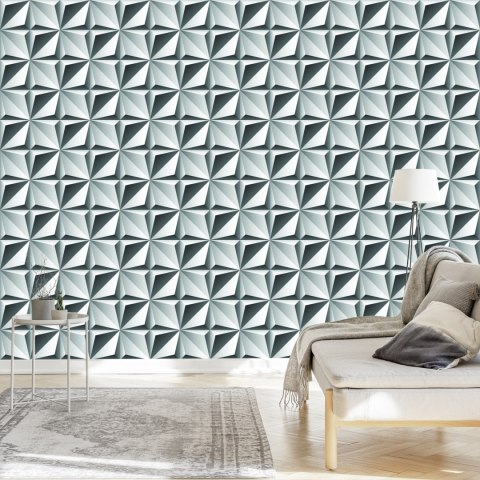 Tapeta Optyczna 3D, Figury Geometryczne, Do Salonu