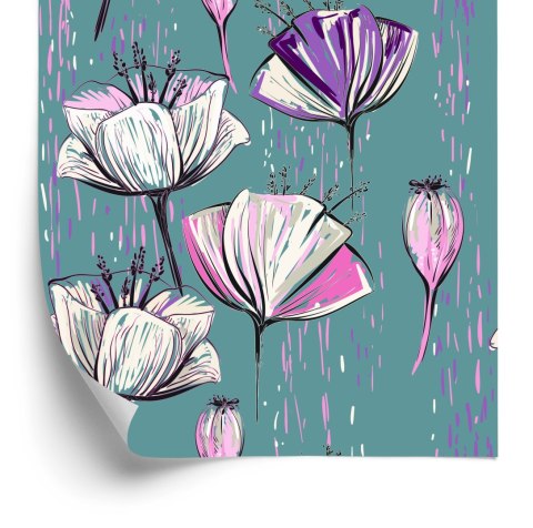 Tapeta Malowane Tulipany