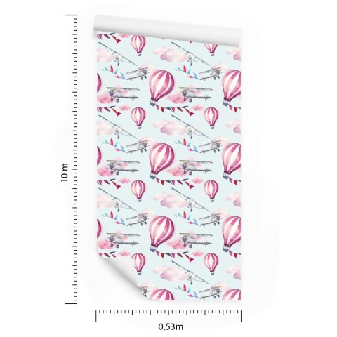 Tapeta Balony Wśród Samolotów