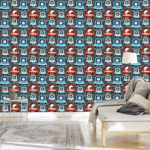 Tapeta Psy W Samochodach