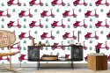 Tapeta Retro Skutery Malowane Akwarelą