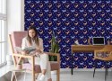 Tapeta Samoloty Retro Z Gwiazdkami