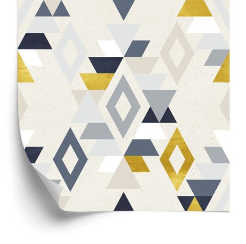 Tapeta Geometryczne Wzory Styl Retro