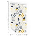 Tapeta Geometryczne Wzory Styl Retro