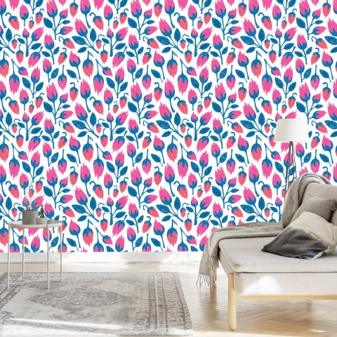 Tapeta Kwiaty W Stylu Retro