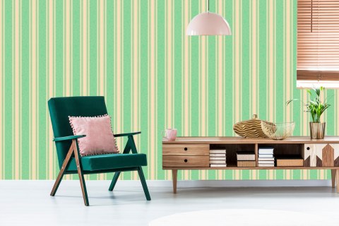 Tapeta Paski Retro I Ornamenty W Stylu Wschodnim