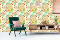 Tapeta Retro Kwiaty