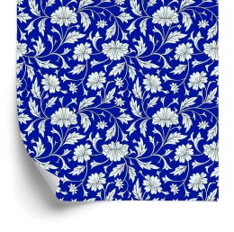 Tapeta Wyrazisty Kwiatowy Wzór W Stylu Retro