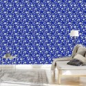 Tapeta Wyrazisty Kwiatowy Wzór W Stylu Retro