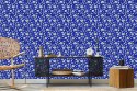 Tapeta Wyrazisty Kwiatowy Wzór W Stylu Retro