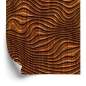 Tapeta Drewniana Wzór 3D