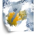 Tapeta Graffiti Z Żółtymi Elementami