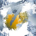 Tapeta Graffiti Z Żółtymi Elementami
