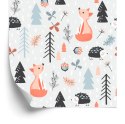 Tapeta Lis Z Jeżem W Lesie