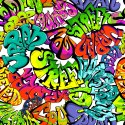 Tapeta Wielobarwne Graffiti