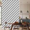 Tapeta 3D Geometryczna W Kratę Do Salonu, Biura