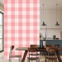 Tapeta Minimalistyczna Krata W Pastelowych Barwach