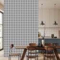 Tapeta Nowoczesna Minimalistyczna Szaro - Biała Krata