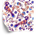 Tapeta Ptaki I Rośliny Ornamenty