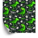 Tapeta Dla Dzieci - Zielone Dinozaury