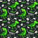 Tapeta Dla Dzieci - Zielone Dinozaury