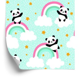 Tapeta Pandy W Deszczu