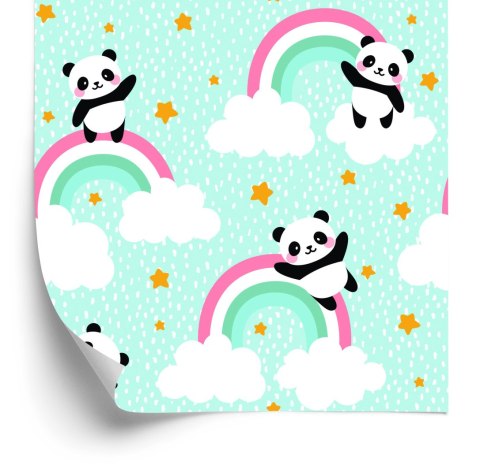 Tapeta Pandy W Deszczu