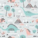 Tapeta Dla Dzieci Dinozaury Rośliny Drzewa Natura