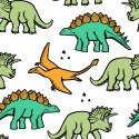 Tapeta W Kolorowe Dinozaury, Dla Dzieci
