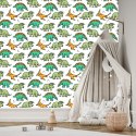 Tapeta W Kolorowe Dinozaury, Dla Dzieci