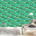 Tapeta Dla Dzieci - Kolorowe Auta I Motocykle