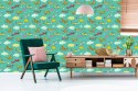 Tapeta Kolorowe Samoloty W Stylu Retro