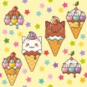 Tapeta Kocie Lody