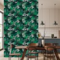 Tapeta Liście Monstera Bananowca Palmy