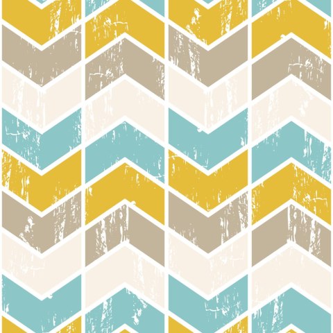 Tapeta Kolorowe Wzory Geometryczne Retro