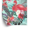 Tapeta Flamingi, Kwiaty, Natura, Do Salonu