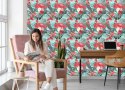 Tapeta Flamingi, Kwiaty, Natura, Do Salonu