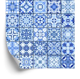 Tapeta Piękna Niebieska Orientalna Mozaika