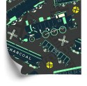 Tapeta Kolorowe Parowozy Vintage