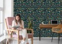 Tapeta Kolorowe Parowozy Vintage