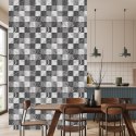 Tapeta Modernistyczna Szara Krata Na Wzór Marmuru