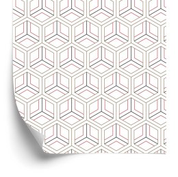 Tapeta Nowoczesny Geometryczny Ornament - Efekt 3D