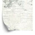 Tapeta Do Sypialni Beton Beżowe Cegły Ozdoba Mur