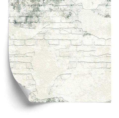 Tapeta Do Sypialni Beton Beżowe Cegły Ozdoba Mur