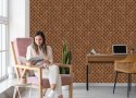 Tapeta Drewniany Wzór Geometryczny 3D