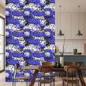 Tapeta Graffiti Z Fioletowymi Elementami