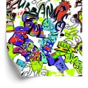 Tapeta Graffiti Z Kolorowymi Potworami